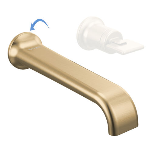 Brizo Allaria Wall-Mount Bathroom Fauce, 1.2 GPM, Less Handle