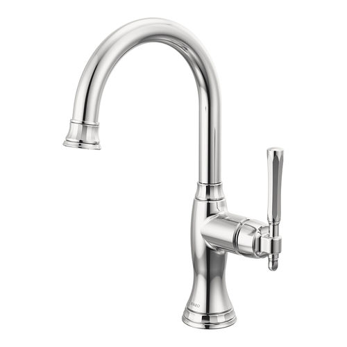 View 3 of Brizo 61058LF-PC Brizo Tulham Single-Handle Bar Faucet, Lever Handle, 1.8 GPM, Polished Chrome - 61058LF-PC