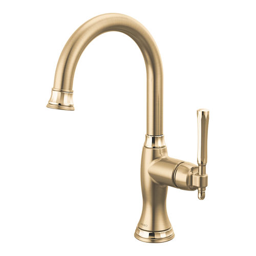 View 3 of Brizo 61058LF-GLPG Brizo Tulham Single-Handle Bar Faucet, Lever Handle, 1.8 GPM, Brilliance Luxe Gold / Brilliance Polished Gold - 61058LF-GLPG