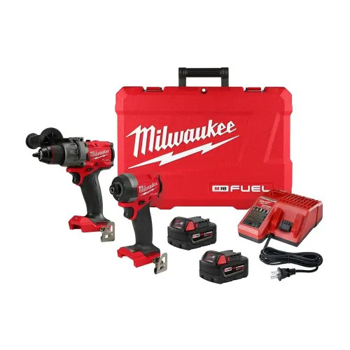 View 3 of Milwaukee 3697-22 Milwaukee M18 FUEL Brushless Cordless Hammer Drill and Impact Driver Combo Kit (2-Tool) with 2 Batteries - 3697-22