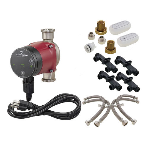 Grundfos ALPHA 1555 HWRD Hot Water Recirculation Pump w/ Cord, Bypass