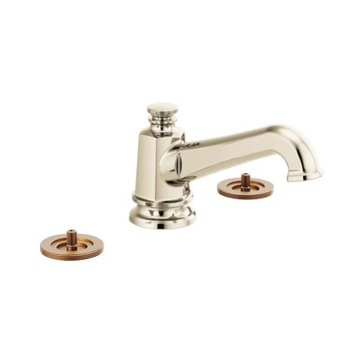 Brizo Invari Widespread Bathroom Faucet With Angled Spout, Less