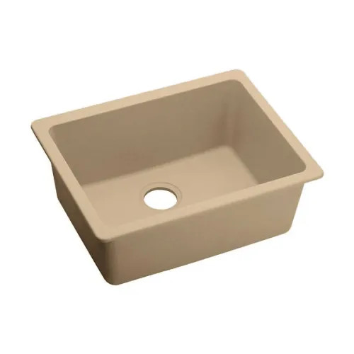 Elkay Quartz Luxe Sandstone 25in x 19in x 10in Single Bowl