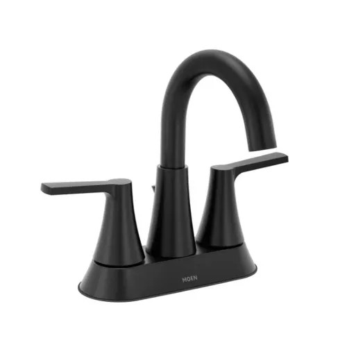 Moen Jase Two Handle High Arc Centerset Bathroom Faucet, ADA, 1.2