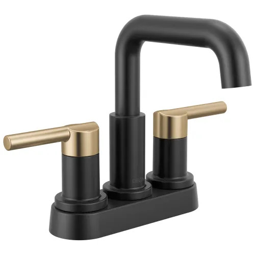 Delta Nicoli Two Handle Centerset Bathroom Faucet, 1.2 GPM, Matte