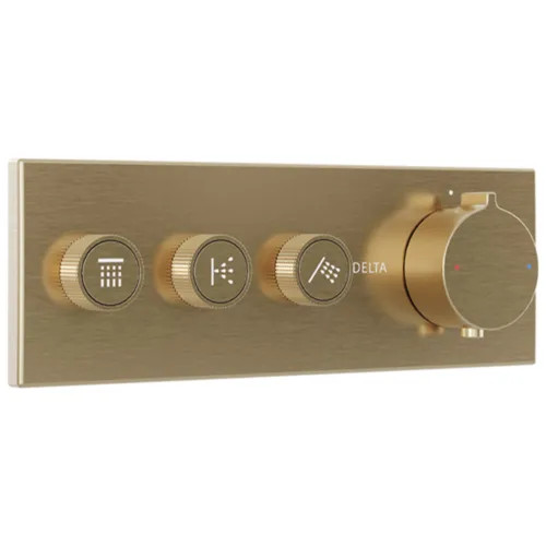 Delta MagnaChoice High Flow Push Button Thermostatic Trim with Three ...