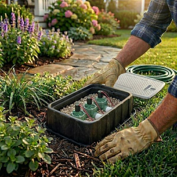 Rain Bird Jumbo Valve Box w/ Green Lid - VBJMB (A11430)