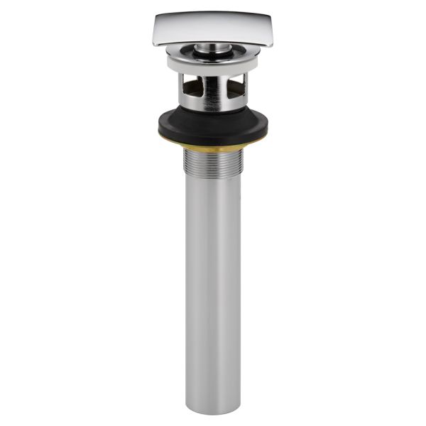 Besfocet Universal Pop-Up Bathroom Sink Drain With Overflow – Polished Chrome, Stainless Steel, Built-in Strainer & Extended Nut For Easy Install