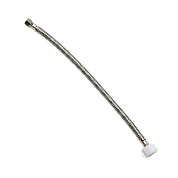12 Inch Flexible Toilet Connector – Braided Stainless Steel – 9/16 Compression X 7/8 Ballcock Thread – Leak-Proof And Durable