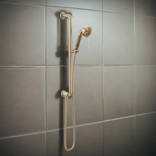 Brizo Litze Slide Bar Hand Shower with 3 Functions, H2OKinetic