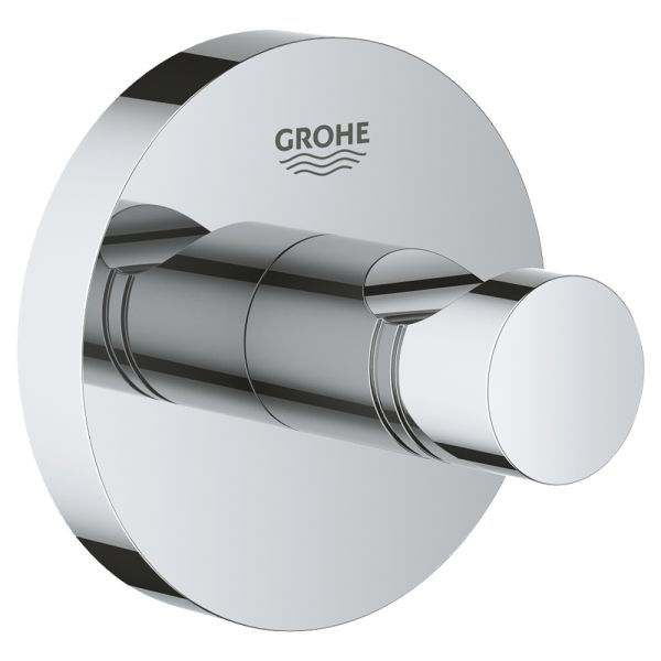 GROHE Eurocube Volume Control Trim – Square Design With Silk Move & Starlight Chrome Finish, For Shower/Bath Rough-In Valves