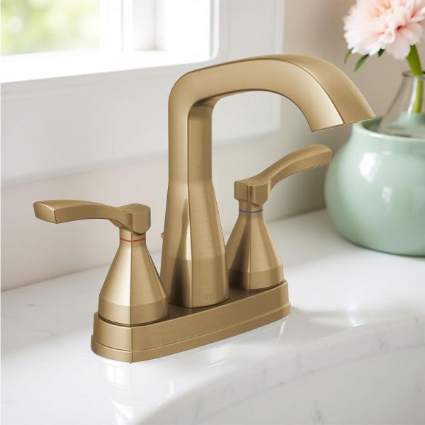 Moen Jase Two Handle Bathroom Faucet, High Arc, Centerset, ADA
