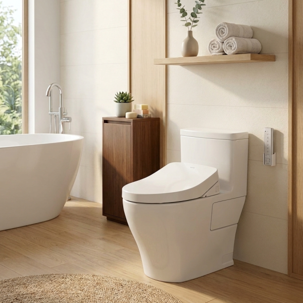 TOTO Nexus One-Piece Skirted Toilet, Less Seat, Elongated