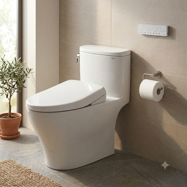 TOTO Nexus One-Piece Elongated Toilet w/ WASHLET+ S5 Bidet Seat