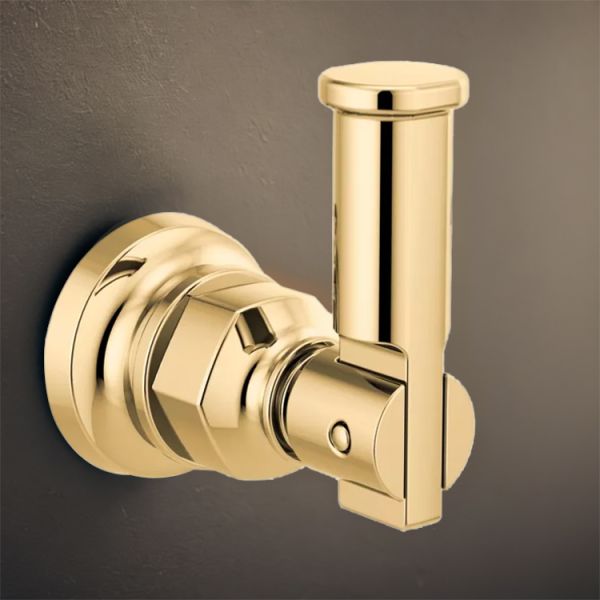 Delta Broderick Double Robe Hook, Champagne Bronze - 78435-CZ