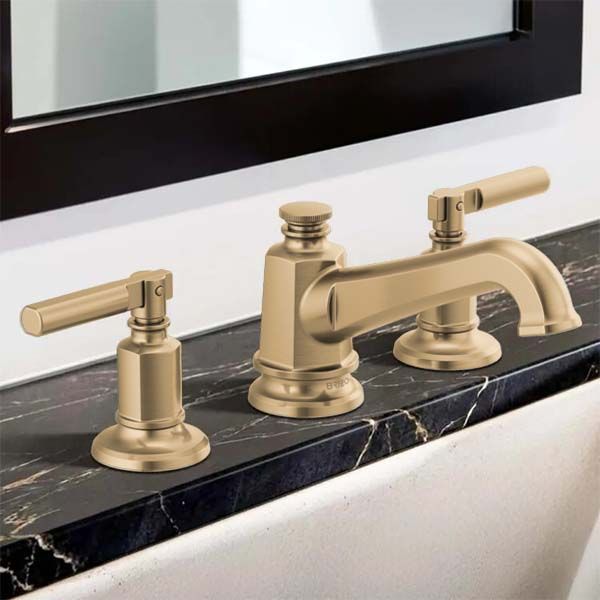 Brizo Invari Two-Handle Widespread Bathroom Faucet With Pop-Up