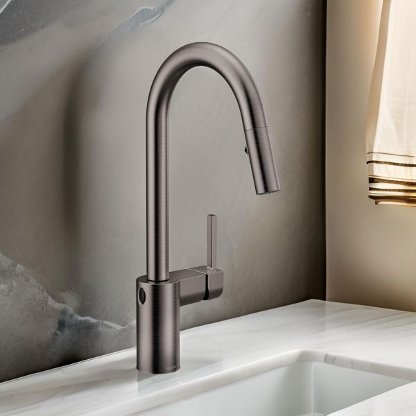 Brizo Kintsu Single-Handle Pull-Down Kitchen Faucet w/ Arc Spout
