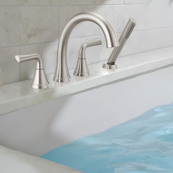 Delta Kayra Roman Tub Faucet Trim w/ 1-Setting Hand Shower