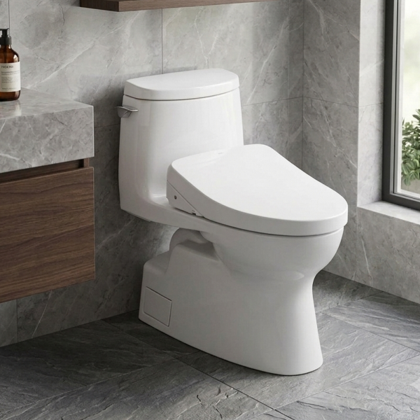 TOTO Nexus One-Piece Skirted Toilet, Less Seat, Elongated