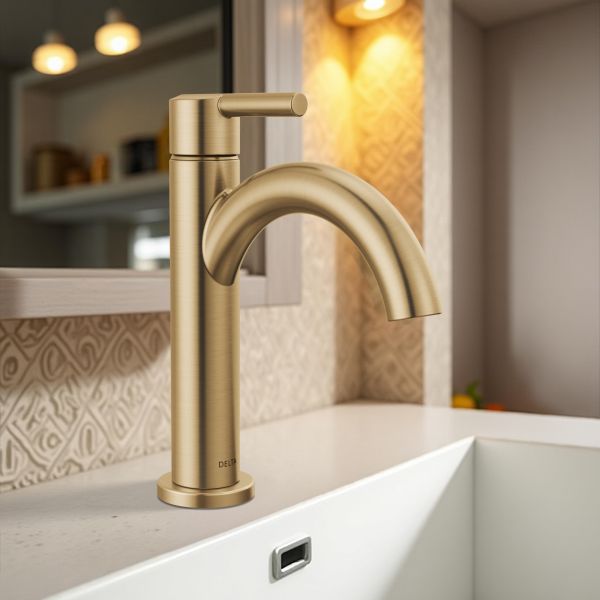 Delta Kayra Single-Handle Bathroom Faucet, Deck Mount, 1.2 GPM