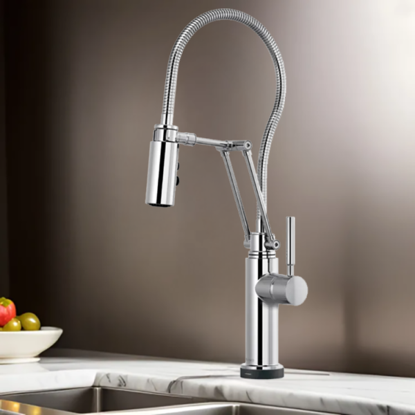 Brizo Solna One-Handle Articulating Kitchen Faucet, 2-Function