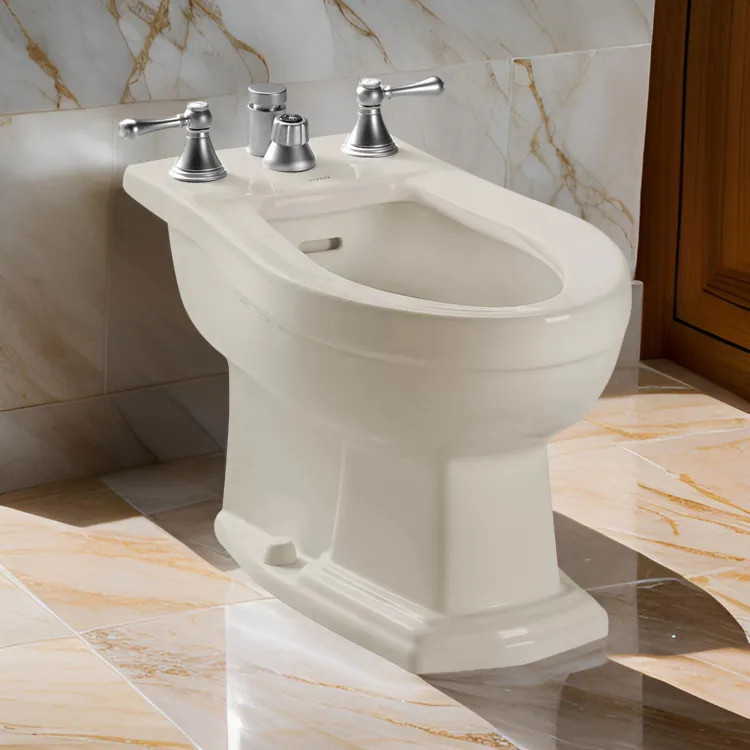 TOTO Clayton Bidet w/ Flushing Rim, Vertical Spray, Less Faucet, Sedona Beige - BT784B#12