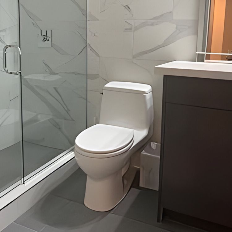 TOTO Eco UltraMax One-Piece Round Bowl Toilet with SoftClose Seat, E-Max, 1.28 GPF, Bone - MS853113E#03