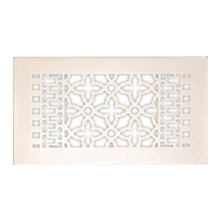 6" x 10" Ornamental Floor Grille, Cast Iron - Shoemaker ORNAM-6X10