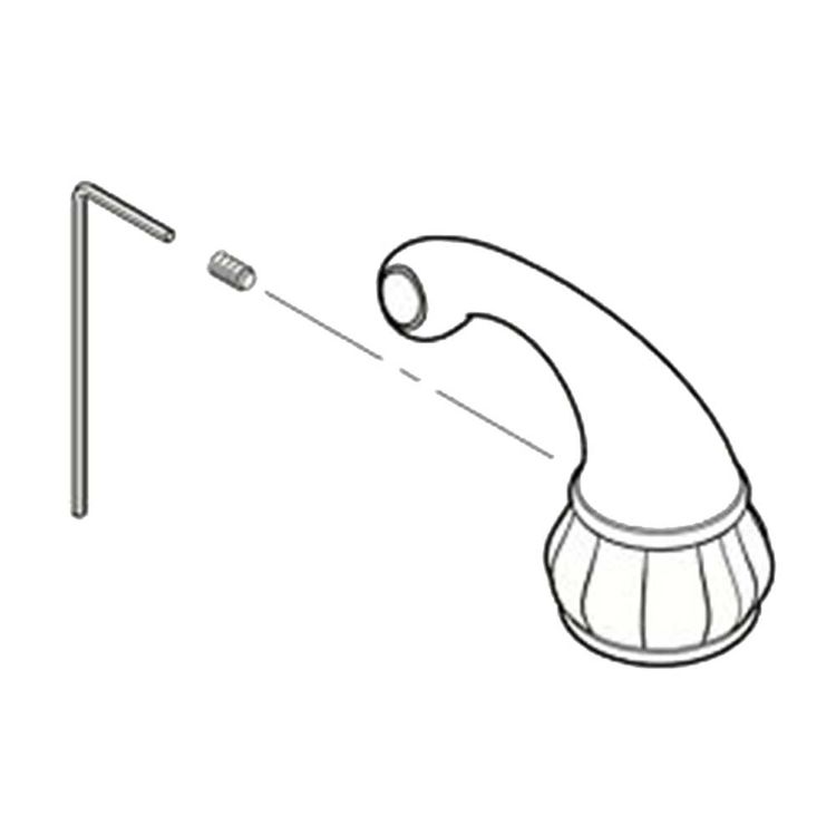 Pfister 940-027J Treviso Handle With Set Screw, PVD Brushed Nickel