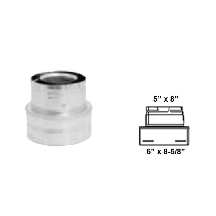 DuraVent 58DVA-J DirectVent Pro 5" Reducer for 6-5/8" O.D. Vent