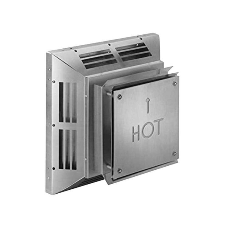 DuraVent 58DVA-HC-S DirectVent Pro 5" Square Horizontal Termination Kit (Stainless) for 8" O.D. Vent