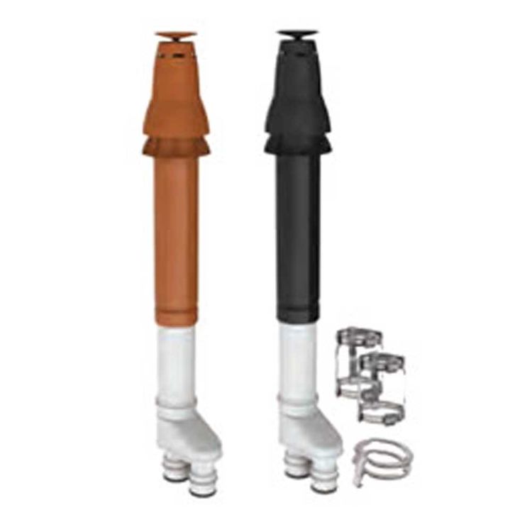 M&G DuraVent 4" PolyPro Vertical Termination Cap Kit - Concentric - Terra Cotta - 4PPS-VK-TCL
