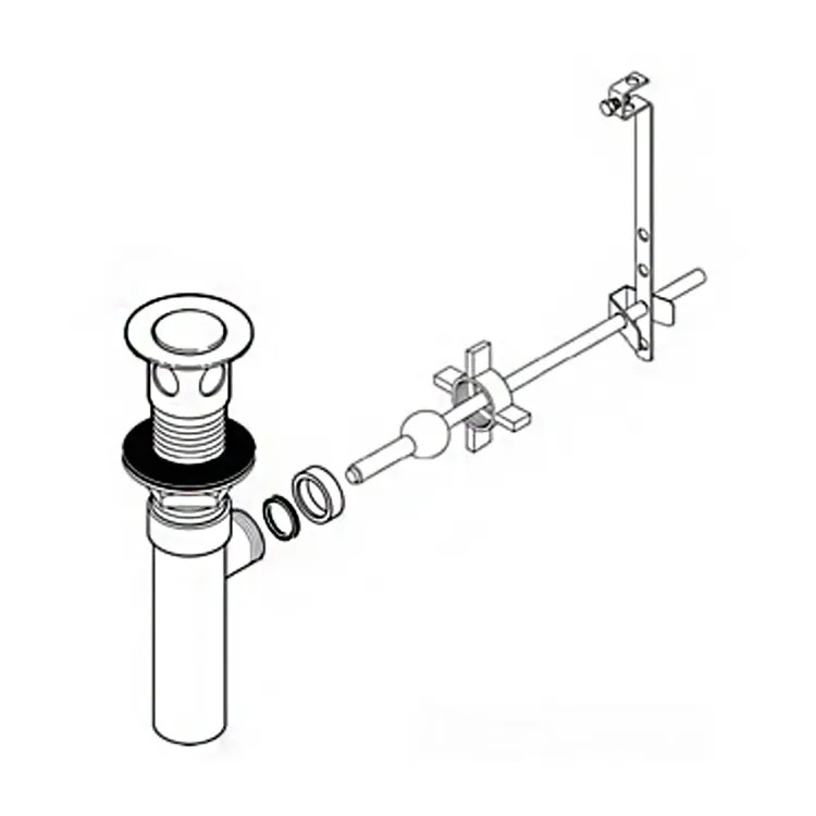 Peerless Chrome Pop-Up Drain Assembly - RP38958