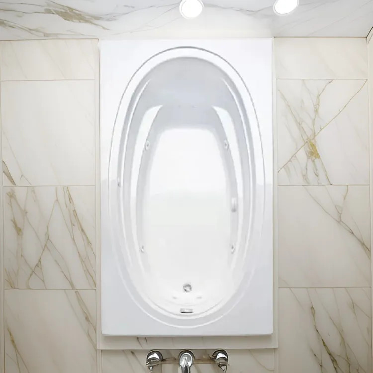 Aquatic Bath 5772621-WH Alydar II Acrylic Whirlpool Tub - White