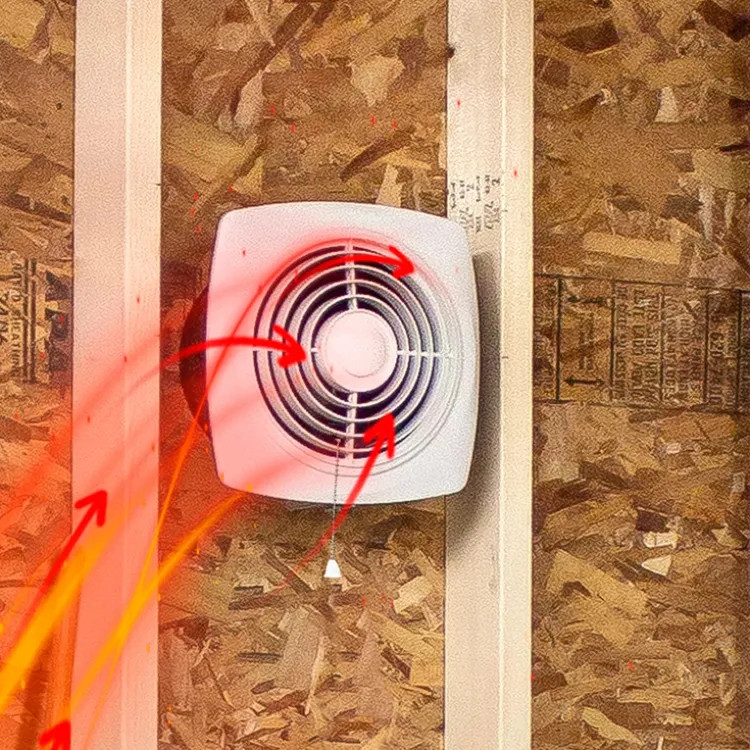Broan-NuTone Through-The-Wall Ventilation Fan with On/Off Switch, 200 CFM - 509S