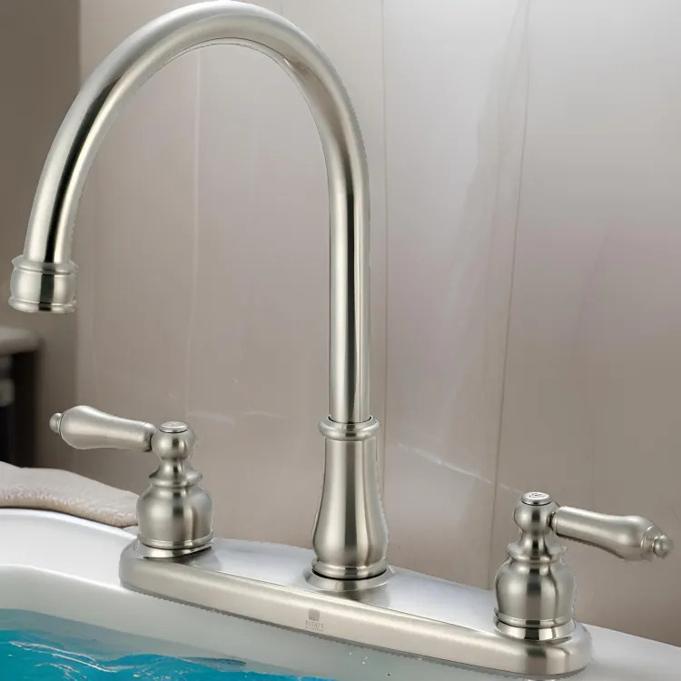 Pioneer Brentwood Two-Handle Kitchen Faucet, Lever Handles, Brushed Nickel - 2BR100-BN