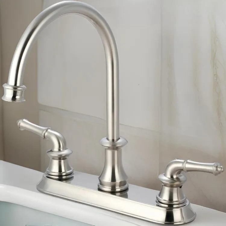 Pioneer Del Mar Two-Handle Kitchen Faucet, Brushed Nickel - 2DM300-BN