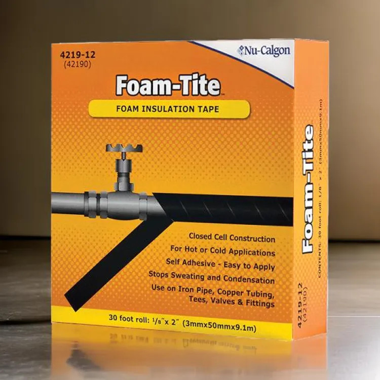 Nu-Calgon Foam-Tite Insulation Foam Tape, Black - 4219-12