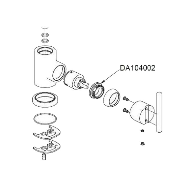 Danze DA104002 Lock Nut Replacement Faucet Part