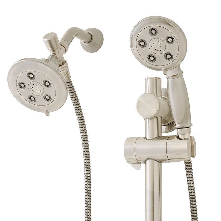 Speakman Caspian Anystream Shower Combination with 24in ADA Slide Bar and 60in Metal Hose, 2.5 GPM, Polished Chrome - VS-123014