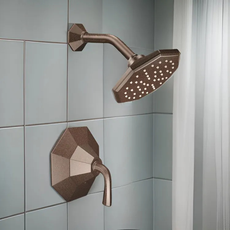 Moen Felicity Posi-Temp Single-Handle Shower Faucet, One-Function, 2.5 GPM, Lever Handle, M-PACT, Oil Rubbed Bronze - TS342ORB 