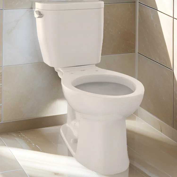 TOTO Entrada Two-Piece Elongated 1.28 GPF Universal Height Toilet, Sedona Beige - CST244EF#12
