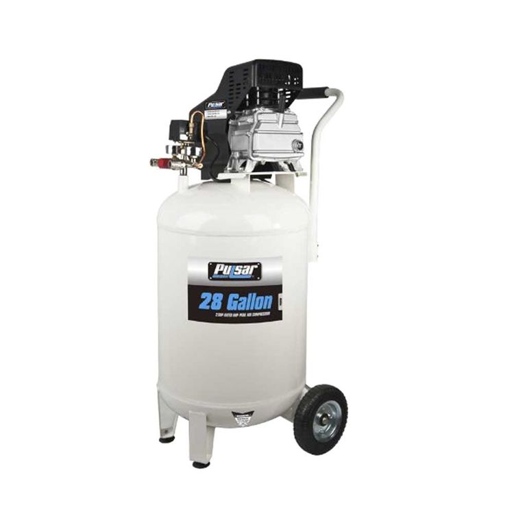 Pulsar PCE6280 Air Compressors, 5 Peak HP, Vertical Tank, 28 Gallon Capacity