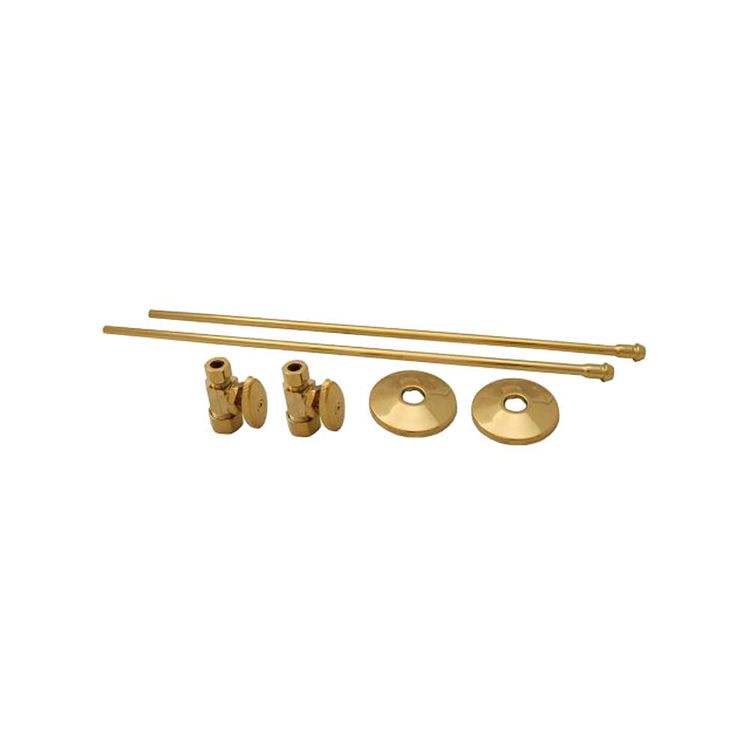 Jones Stephens S10351 Chrome 5/8" O.D Straight Lavatory Supply Kit