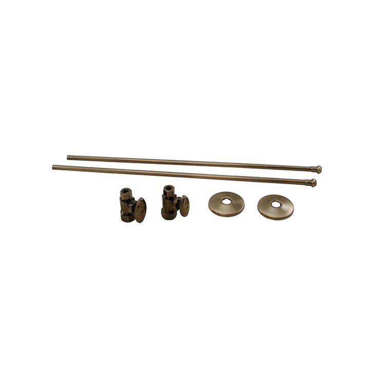 Jones Stephens S1035AP Antique Pewter Lavatory Supply and Stop Kit