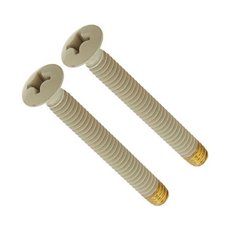 Jones Stephens T0521AL Screws For Overflow Plate,  Almond