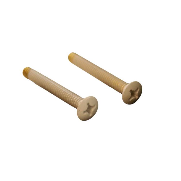 Jones Stephens T0521BI Screws For Overflow Plate, Biscuit 