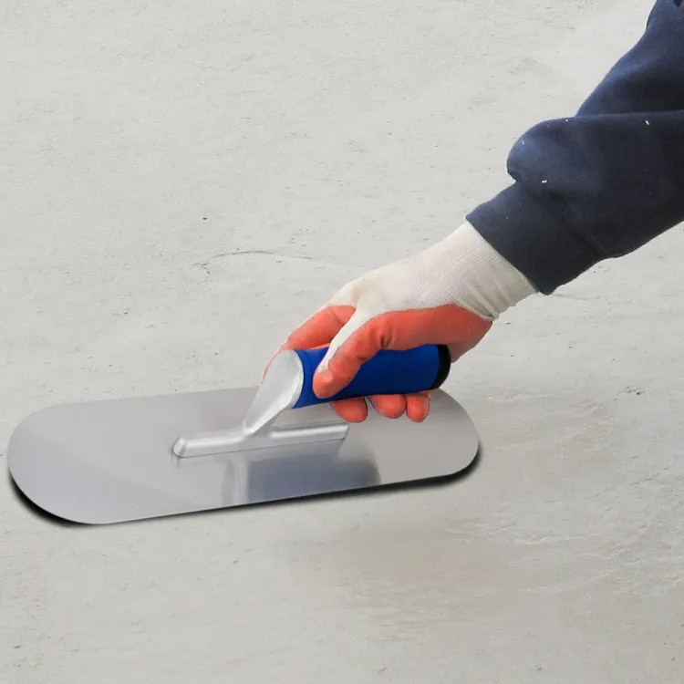 Vulcan 4" Pool Trowel with 14" HCS Blade and Plastic Handle - 