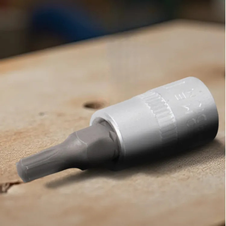 Vulcan Star Bit Socket, 1/4" Drive, T25 Tip, Chrome Vanadium Steel, Silver - 55050029SD