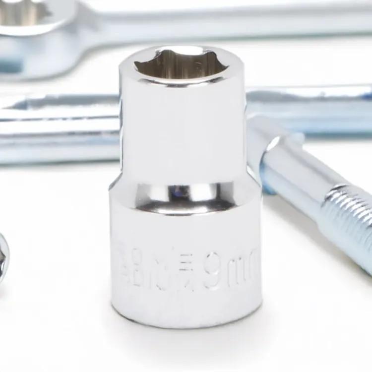 Vulcan 9mm 6-Point Socket with 3/8" Drive Size, Chrome Vanadium Steel - MT6498679 
